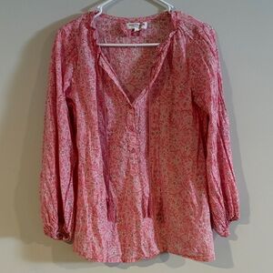 Emerson Fry India Collection Bardot Peasant Top